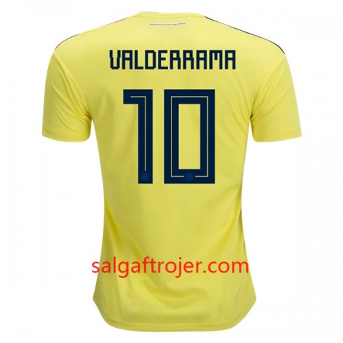 Colombia Fodboldtrøjer Valderrama 10 Hjemmebanesæt VM 2018 Colombia Fodboldtrøjer Valderrama 10 Hjemmebanesæt VM 2018